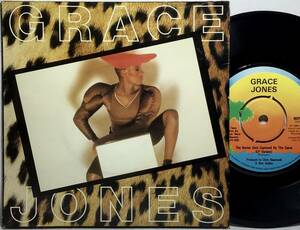 【英7】 GRACE JONES グレース・ジョーンズ / THE HUNTER GETS CAPTURED BY THE GAME / 1980 UK盤 7インチシングルレコード EP 45 試聴済