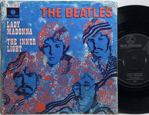 【蘭7】 THE BEATLES ザ・ビートルズ / LADY MADONNA / THE INNER LIGHT / 1968 オランダ盤 PARLOPHONE 7インチレコード EP 45 試聴済