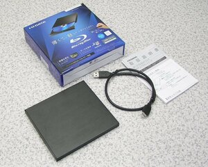 ■11台入荷 I-O DATA USB 3.1 Gen 1（USB 3.0）対応 超薄型 ポータブルブルーレイドライブ BRP-UT6ALK 動作良好！美品です！