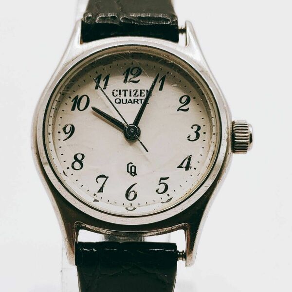 #73 CITIZEN シチズン 751302 腕時計 アナログ 3針 白文字盤 シルバー色 レディース 時計 とけい トケイ 