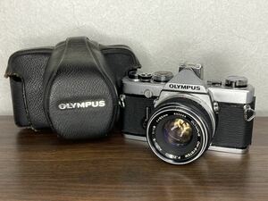 Y259【カメラケース付き】 オリンパス OLYMPUS OM-1 + OM-SYSTEM F.ZUIKO AUTO-S 50mm F1.8 フィルムカメラ 単焦点レンズ マニュアル