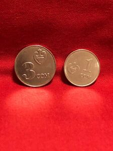 キルギス　キルギスタン　硬貨　コイン　2枚