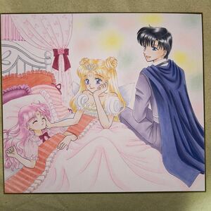 Art hand Auction Joli gardien Sailor Moon Doujin Illustration dessinée à la main Roi Endymion & Neo Queen Serenity & Small Lady, des bandes dessinées, produits d'anime, illustration dessinée à la main