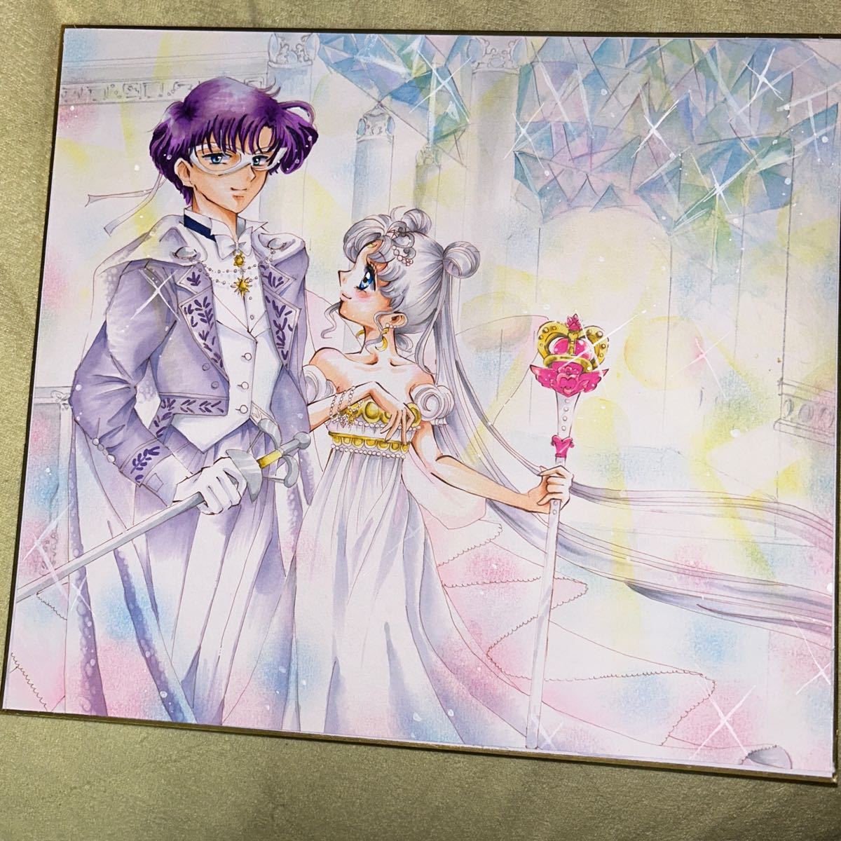 Sailor Moon Doujin handgezeichnete Illustration King Endymion & Neo Queen Serenity (Silberhaar) Teil 2, Comics, Anime-Waren, handgezeichnete Illustration