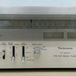 y405E Technics ST-8200 FMステレオ AMチューナー 動作未確認 幅約450x高さ約173x奥行約385mm アナログ 針メーター 昭和レトロの画像2