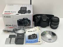i416KI キャノン Canon デジタル一眼レフカメラ EOS Kiss Digital X EF-S 18-55mm F3.5-5.6 II USM 元箱付_画像1