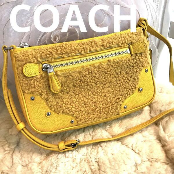 ☆美品☆COACH　スモールライダー　ポシェット　シアリング　ショルダーバッグ