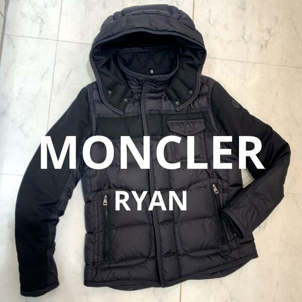 ☆美品☆MONCLER ダウンジャケット RYAN ブラック メンズ サイズ3