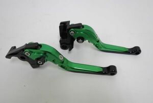 NINJA400 NINJA400R NINJA650R ER-6N/F ビレットレバーロング 緑 【ae-k-ninja400-c】