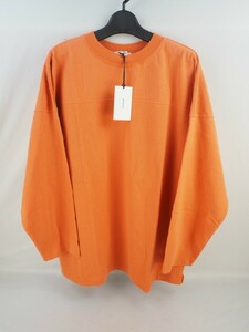 3T240221 タグ付/保管品 alvana アルバナ アルヴァナ 無地 七分袖 Tシャツ ACS-0062 オレンジ コットン100％ サイズ/4(XL相当)