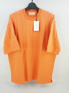 9T240221 タグ付/保管品 alvana アルバナ アルヴァナ 無地 半袖 Tシャツ ACS-0027 オレンジ コットン100％ サイズ/4(XL相当)