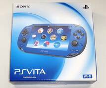 PS Vita Wi-Fiモデル 本体 PCH-1000 サファイアブルー 動作品_画像1