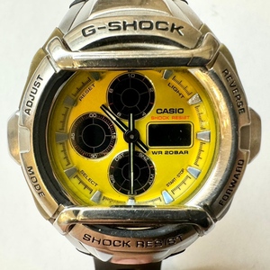 【10671】CASIO カシオ G-SHOCK G-501 コックピットシリーズ イエローブラックカラー 腕時計 デジアナ アナデジ 黄文字盤 メンズ Gショック