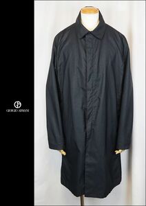 ■■＜中古品＞G・アルマーニ ＜GIORGIO ARMANI：Black Label＞Stained Collar Spring コート＜48＞■■