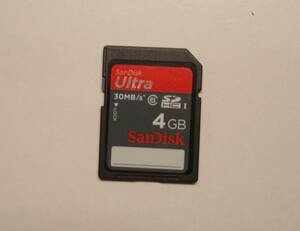 SanDisk 4GB SDHC メモリ