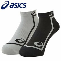 1円～ アシックス 2足組ソックス 3093A026-020 23-25cm asics ジュニア レディース 靴下 スポーツソックス 陸上競技_画像1