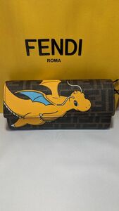 【新品未使用】FENDI x FRGMT x POKMONチェーン付き コンチネンタル財布