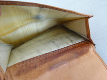 レア　J&M Davidson ジェイ&エムデヴィッドソン　レザーウオレット　二つ折り財布　ヘビ革　箱付き　　スペイン製_画像6