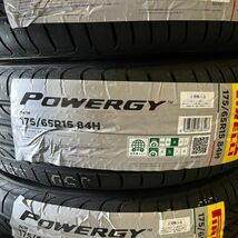 在庫特価 2023年製～ ピレリ パワジー 175/65R15 4本 SET アクア カローラ スイフト 等 175/65-15 最短当日発送 正規品_画像2