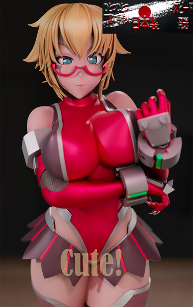 Mari Ver1◆Smart・Glasses◆Cute◆美女◆フィギュア◆ガレージキット◆樹脂 未塗装 未組立1/8 BIGスケール◆日本未発売