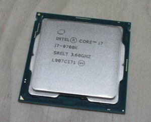 ★Intel Core i7-9700K【3.6GHz/LGA1151】ターボ・ブースト(最大：4.9GHz) ①