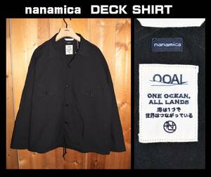 送料無料 特価即決【未使用】nanamica ★ Cotton Wool Deck Shirt (Mサイズ) ★ ナナミカ デッキシャツ US ARMY SUGF357 日本製