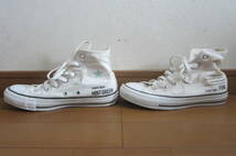 2足セット CONVERSE コンバース ALL STAR オールスター 1CL643/1CL644 HI ハイカットスニーカー 黒/白 23.5㎝ O2401E_画像5