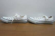 CONVERSE コンバース ALL STAR オールスター 1CJ606 LOW ローカットスニーカー 白×黒ライン 23.5㎝ O2402B_画像4