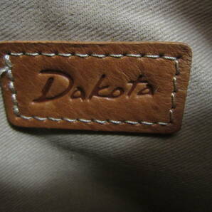 Dakota ダコタ 牛革 かばん ショルダーバッグ 茶 キャメル O2402Eの画像5
