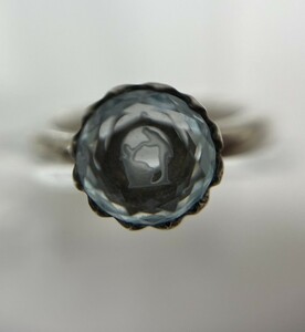 4℃ ヨンドシー SILVER シルバー リング 婚約 指輪 レディース アクセサリー 8号 6728