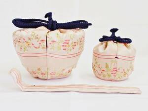  tea utensils .. tea box for three collection .. step . flower writing sama silk new goods 