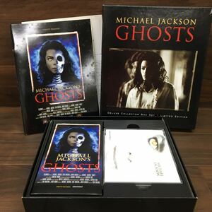 □B-768 MICHAEL JACKSON マイケルジャクソン GHOSTS ゴースト DELUXE COLLECTOR BOX SET VHSビデオ CD パンフレット入 動作未確認