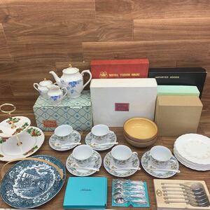 ◆E-278 洋食器 NARUMI ナルミ Noritake ノリタケ ROYAL TUDOR WARE ロイヤル チューダー ウェア 他 ティーポット カップ まとめ 現状品