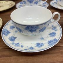 ◆E-283 洋食器 ノリタケ Noritake キューティーローズ 9613 スタジオコレクション WESTPORT お皿 カップ ソーサー ケーキ皿 中古現状品_画像6