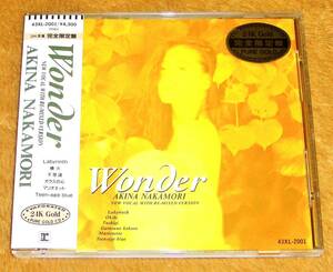 税表記なし帯付きGOLD CD☆中森明菜／Wonder（43XL-2001） ゴールドCD、完全限定盤、24K蒸着 PURE GOLD CD、オリジナルケース