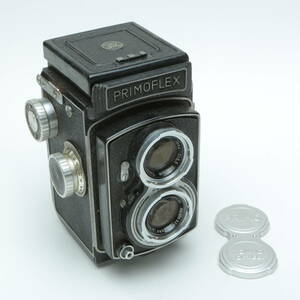 【ジャンク】 PRIMOFLEX プリモフレックス 二眼レフカメラ TOKO 7.5cm f3.5 キャップ付き