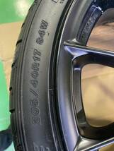 【中古ＷＯＲＫアルミホイル】　17-7Ｊ　４穴　PCD100㎜　ジャンクタイヤ205/40R17グッドイヤーイーグル2015/11週　4本セット_画像10