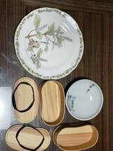 中古　ノリタケ Noritake 大皿 二馬力　隣のトトロ　大皿　飛騨民芸品　弁当箱2個　グレー猫の小皿_画像1