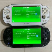 SONY PSVITA PCH-1000 本体 2台 セット まとめて 初期化 起動 ピーエス ビータ ヴィータ プレイステーション ジャンク 部品取り 送料無料_画像2