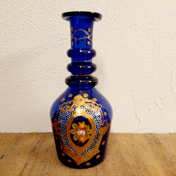 ムラーノガラス ベネチアンガラス 飾壺 花瓶 約22.cm×9cm