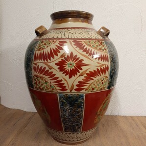 壺屋焼 新垣勲 飾壺 大型 約H44cm×30cm