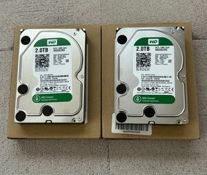 WD 3.5インチ　HDD 2TB+2TB WD20EZRX 2台　4TB