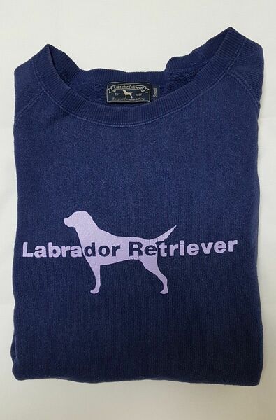 LABRA DOR RETRIEVER ラブラドールレトリバー DOGシルエット ロゴ トレーナー スウェット 日本製