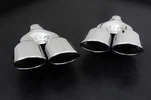 [ profit set ]s Lee Cat's tsu made muffler cutter [110Φ oval dual 4 pipe out for ][ one-off muffler made . possible to use!]