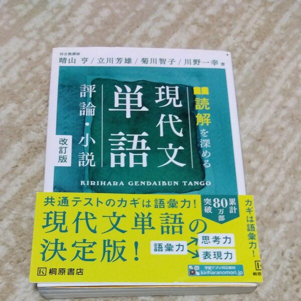 読解を深める現代文単語評論・小説 （改訂版） 晴山亨／著　立川芳雄／著　菊川智子／著　川野一幸／著