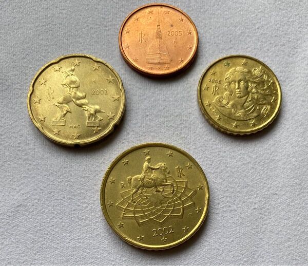 ユーロコイン 硬貨 50セント 20セント 10セント 2セント