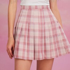 SHEINプリーツスカート ピンク エルサイズ