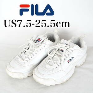 MK4959*FILA*フィラ*メンズスニーカー*US7.5-25.5cm*白