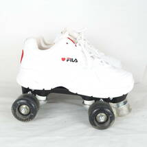 MK4977*FILA*フィラ*ジュニア*ローラースケート*US6.5-23.5cm*白_画像5