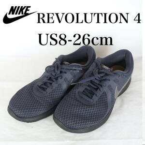 MK4990*NIKE REVOLUTION 4*ナイキ レボリューション 4*メンズスニーカー*US8-26cm*ネイビー